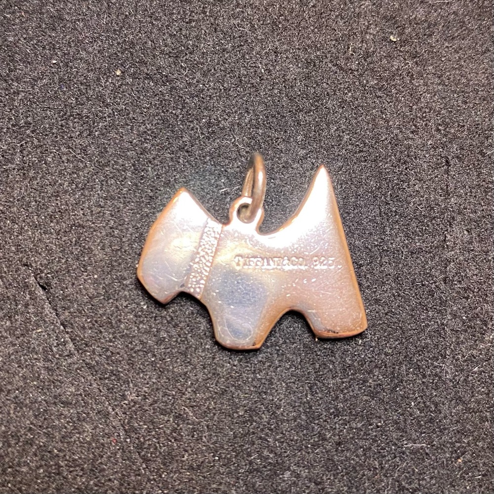Tiffany Dog silver pendant